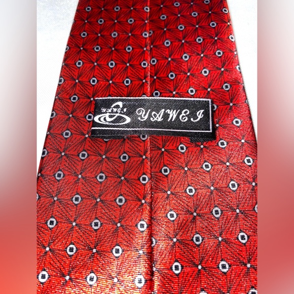 YAWEJ Classic Tie Universal Red/ Black ornaments - Picture 3 of 6